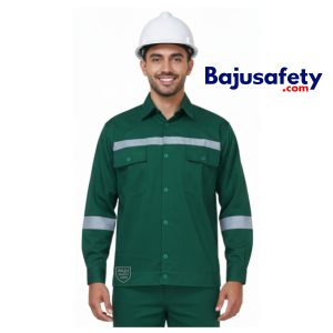 Jual Baju Wearpack Safety Kemeja Safety Lengan Panjang Hijau