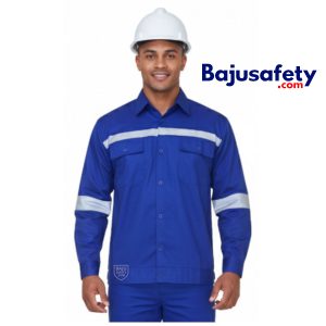 Jual Baju Wearpack Safety Kemeja Safety Lengan Panjang Biru Benhur