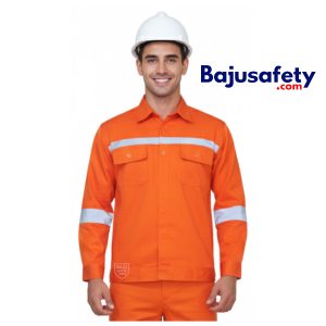Jual Baju Wearpack Safety Kemeja Safety Lengan Panjang Oranye