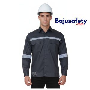 Jual Baju Wearpack Safety Kemeja Safety Lengan Panjang Abu-abu