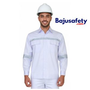 Jual Baju Wearpack Safety Kemeja Safety Lengan Panjang Putih