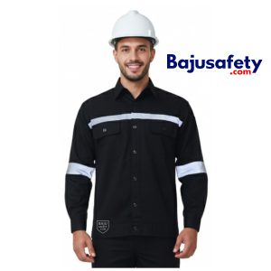 Jual Baju Wearpack Safety Kemeja Safety Lengan Panjang Hitam