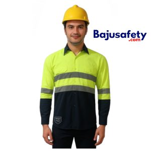 Jual Baju Wearpack Safety, Biru Tua-Hijau, Lengan Panjang