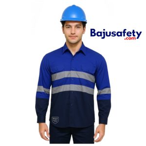 Jual Baju Wearpack Safety, Biru Tua-Biru Benhur, Lengan Panjang