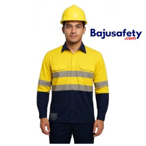 Jual Baju Wearpack Safety, Biru Tua-Kuning, Lengan Panjang